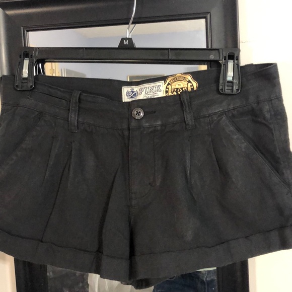 PINK Victoria's Secret Pants - NWT Pink Victoria’s Secret pleated trousers shorts black size 10. New no tags